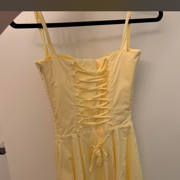 House of CB Carmen butter yellow corset dress XS - Picture 5 of 8